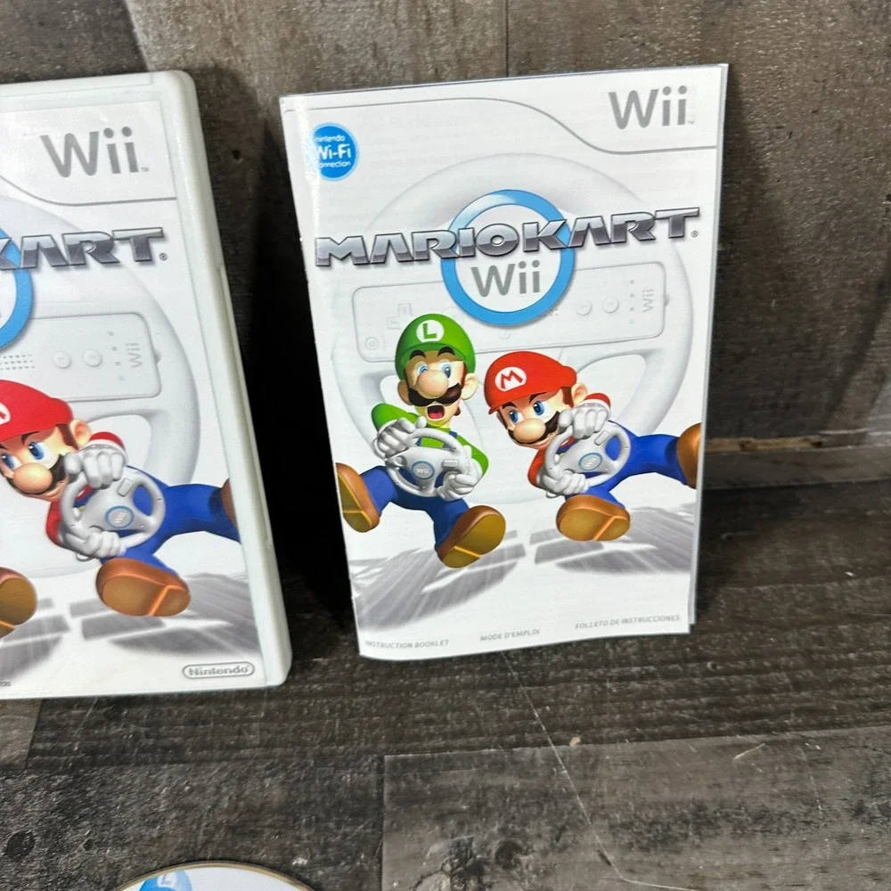 Mario Kart Wii Nintendo Wii 2008 Complete CIB w/ Manual Tested Working
